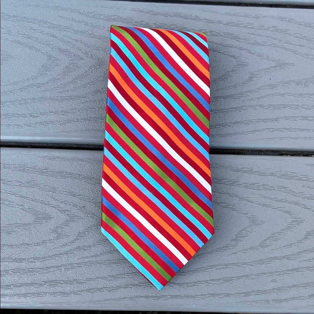 Tommy Hilfiger Silk Striped Tie Multicolor
